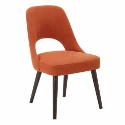 INK+IVY Nola Upholstered Dining Chair 2-piece Set Orange -INK+IVY Shop unnamed file 922