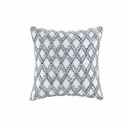 INK+IVY Riko Cotton Embroidered Square Pillow Navy -INK+IVY Shop unnamed file 934